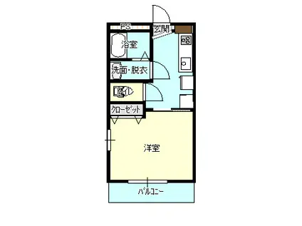 21センチュリー(1K/2階)の間取り写真