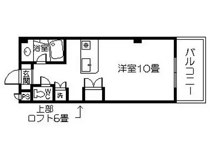 E‐TERRACE(ワンルーム/9階)の間取り写真