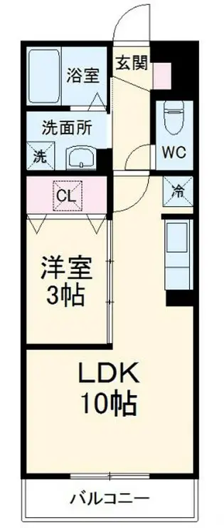 ソレイユC 1階階 間取り