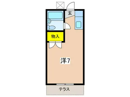 メゾン・オリヤマ(ワンルーム/1階)の間取り写真