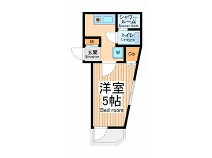 ファインコート橋本(1K/2階)の間取り写真