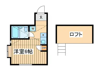 ネオステージ新横浜(ワンルーム/1階)の間取り写真