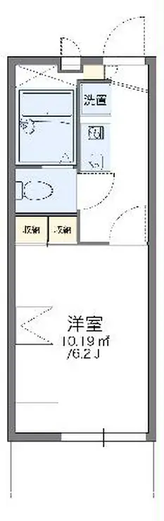 レオパレスドエル・コマ・西浦和 1階階 間取り