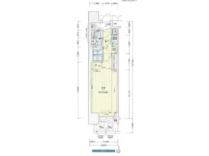 プレサンス丸の内リラティ(1K/9階)の間取り写真