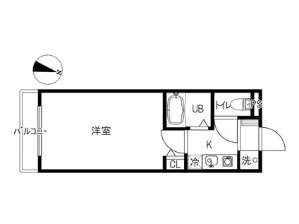 ノルテ・リーオ(1K/1階)の間取り写真