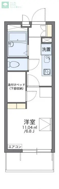レオパレスアウトゥーノ 3階階 間取り