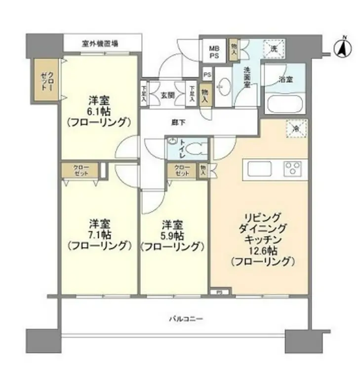 HF白金高輪レジデンス 9階階 間取り