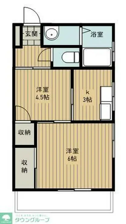 迫田マンション 2階階 間取り