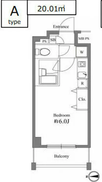 EXIA元住吉 6階階 間取り