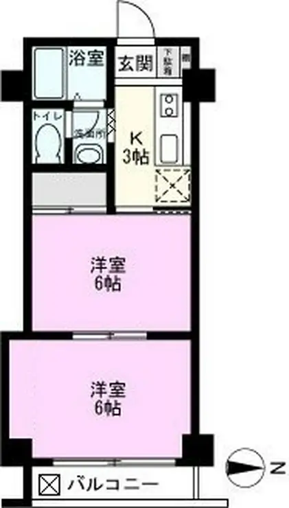 セレニティ西新井 4階階 間取り