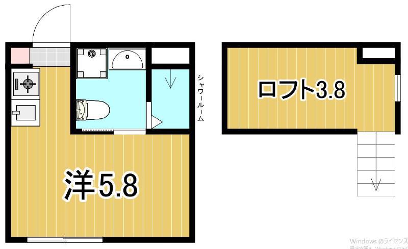 LEALEA(ワンルーム/1階)の間取り写真