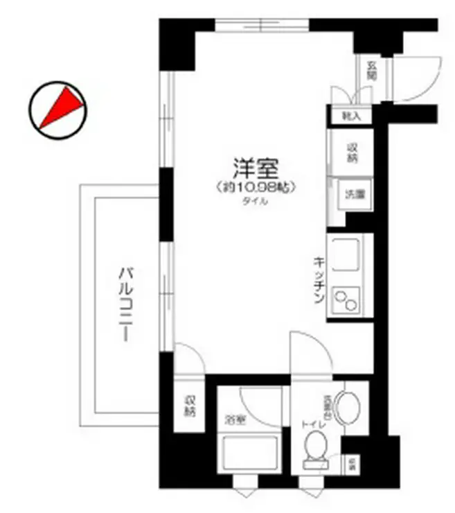 ゼクシア市谷台 8階階 間取り