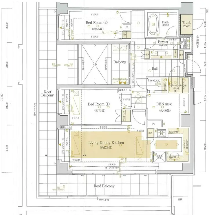 プレミスト赤坂檜町公園 4階階 間取り