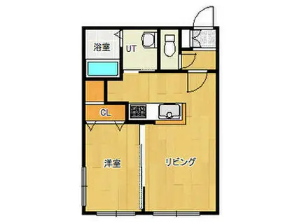 ドルチェ(1LDK/1階)の間取り写真