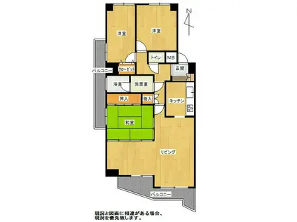 サエラ14TH(3LDK/12階)の間取り写真