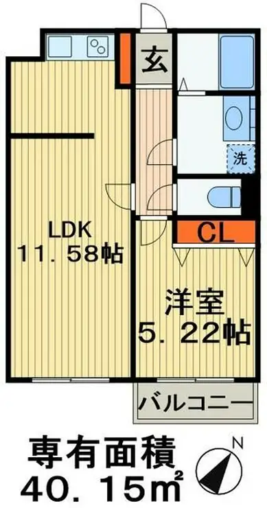 カムフォート登戸III 2階階 間取り