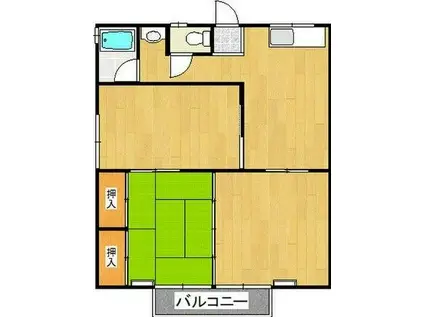 グリーンハイツⅠ(3DK/1階)の間取り写真