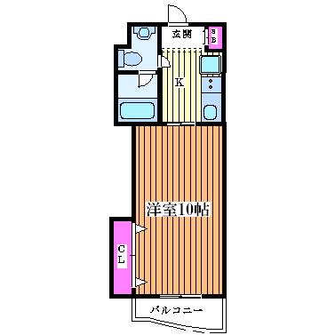 W.O.B 塚本(1K/4階)の間取り写真