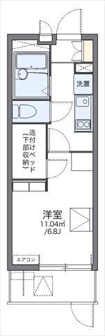 レオパレスSHU(1K/1階)の間取り写真