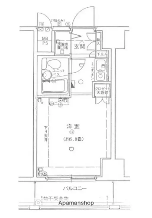 ルネ和田町 4階階 間取り