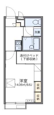 レオパレス辻九第三(1K/2階)の間取り写真