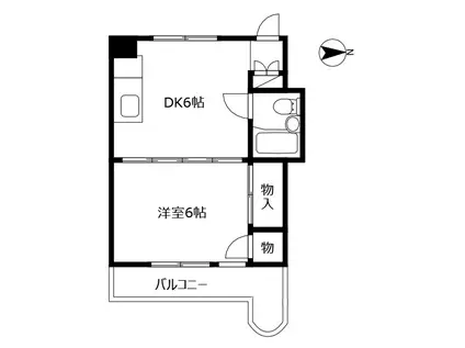 シティコーポ宝仙(1DK/7階)の間取り写真