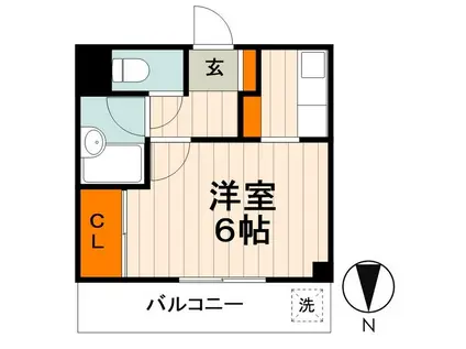 ヴィラージュエヌ(1K/3階)の間取り写真