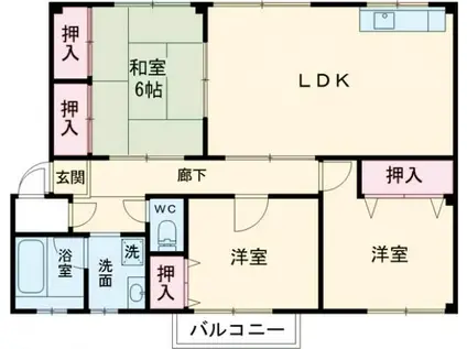 NASU34(3LDK/1階)の間取り写真