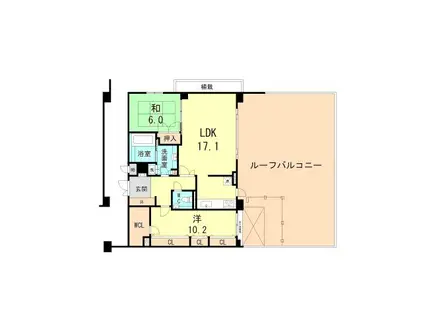 デ・リード・ヴィンテージ芦屋川山手光風館(2LDK/2階)の間取り写真