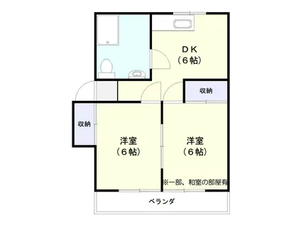 第一池田マンション(2DK/5階)の間取り写真