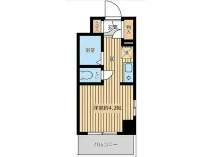 スカイヒルズ羽田(ワンルーム/5階)の間取り写真