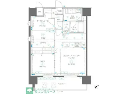 セジョリ両国(ワンルーム/6階)の間取り写真