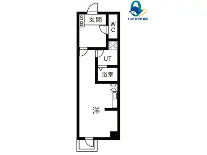 グランツ畑江(ワンルーム/3階)の間取り写真