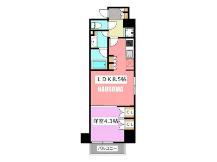 クレストコート大塚(1LDK/10階)の間取り写真