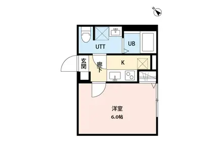 サンライズ新柏(1K/1階)の間取り写真