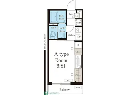 リブリ・エスアイエム(1K/3階)の間取り写真