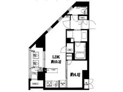 クラッシーコート北大塚(1LDK/6階)の間取り写真