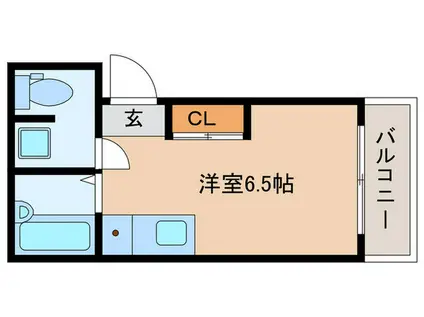 リッチライフ駒ヶ林2(ワンルーム/1階)の間取り写真