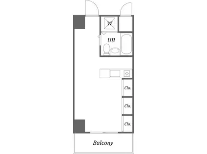 ウィンベルソロ大森第2(ワンルーム/1階)の間取り写真