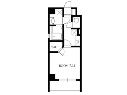 クレールイズミ(1K/4階)の間取り写真