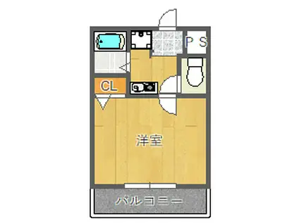 シティライト江坂(1K/3階)の間取り写真