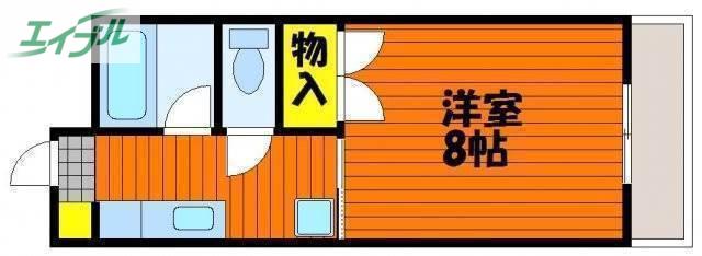 アークハイツ富田町(1K/5階)の間取り写真