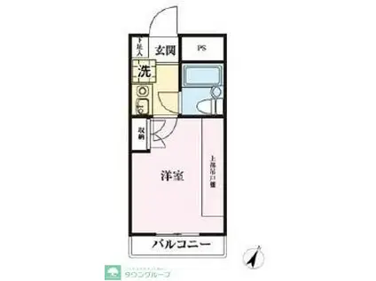 モントレ・ミスズ(1K/2階)の間取り写真