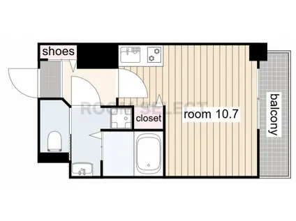 メゾンドール栄(ワンルーム/8階)の間取り写真