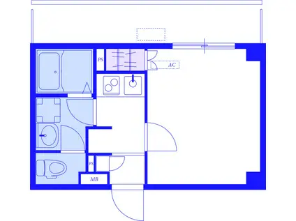 リブリ・瑞光(1K/2階)の間取り写真