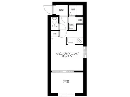 ZERDIA AYASE(1LDK/3階)の間取り写真