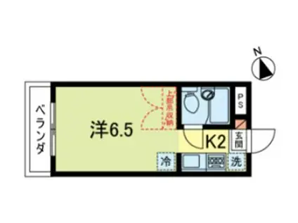 メゾンメモワール(1K/1階)の間取り写真