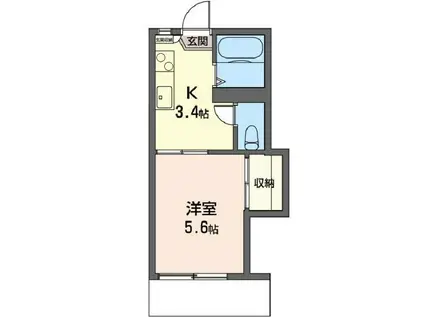 ユーゲントハイム(1K/1階)の間取り写真