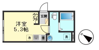 クレサージュ青戸(ワンルーム/4階)の間取り写真