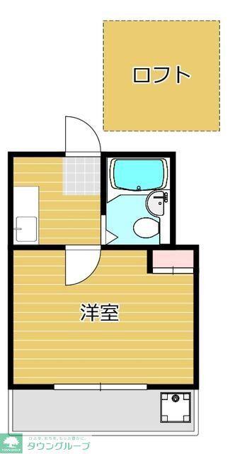 第7小野ハイム(1K/1階)の間取り写真